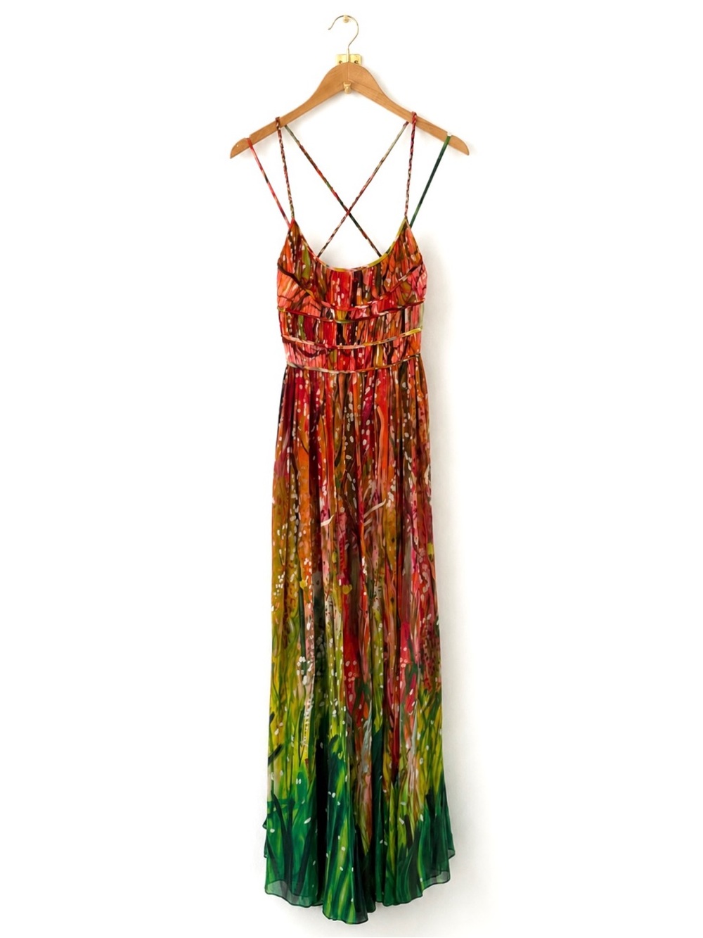 NWOT Ulla Johnson Maxi Silk Sleeveless Pleated Rosie Gown - Picture 2 of 8